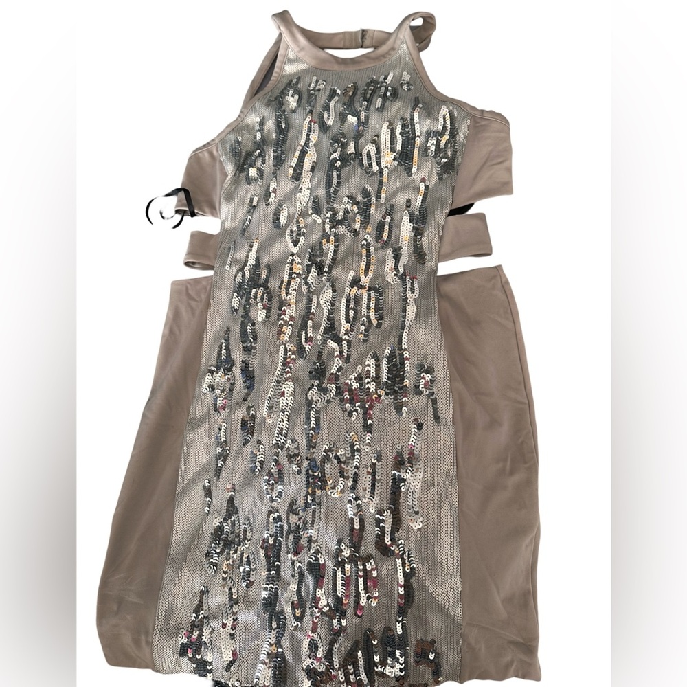 Silver and gray dress